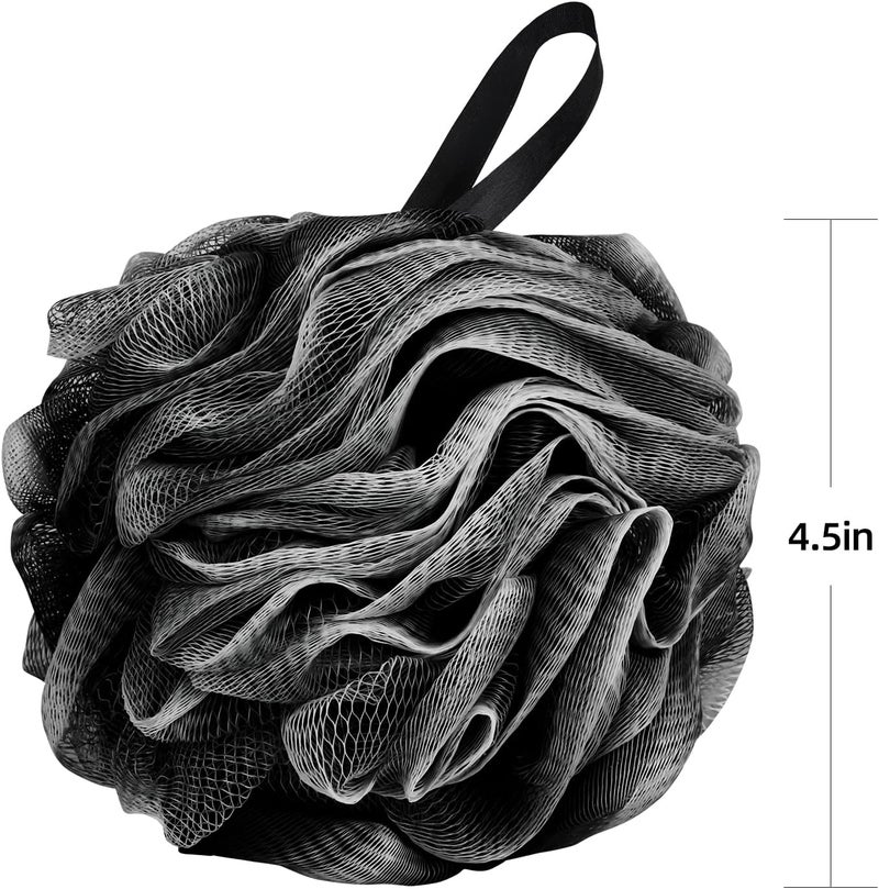 F-U Store Loofah Sponge Shower Loofahs 50g Bath Sponges Mesh Balls Body Scrubber Exfoliator Wash Back Scrubber Bathroom Men Women 4 Pack Scrubbers Cleaning Bathing Accessories - Image 5